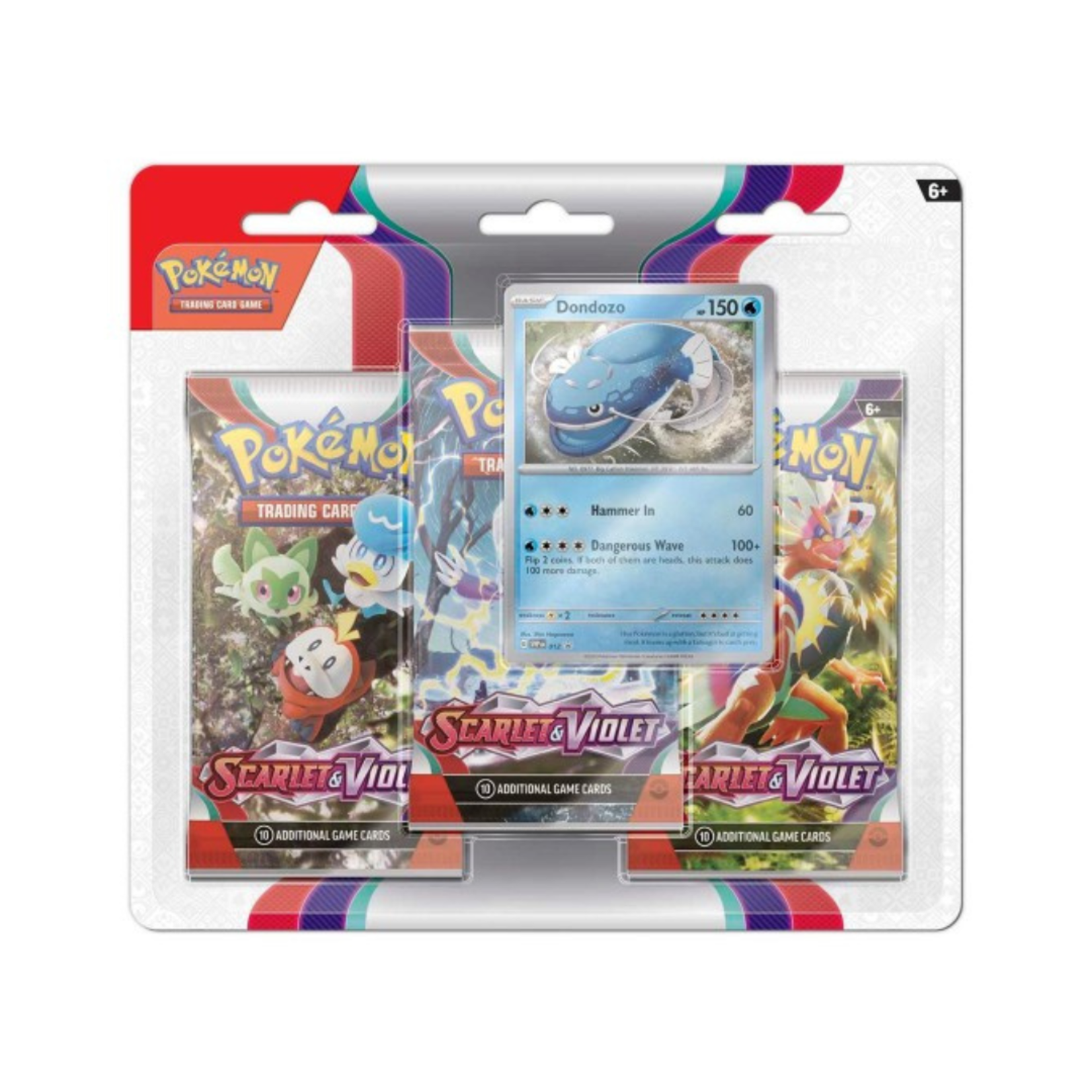 Pokemon SV01 - Scarlet And Violet - 3-Pack Blister - Dondozo