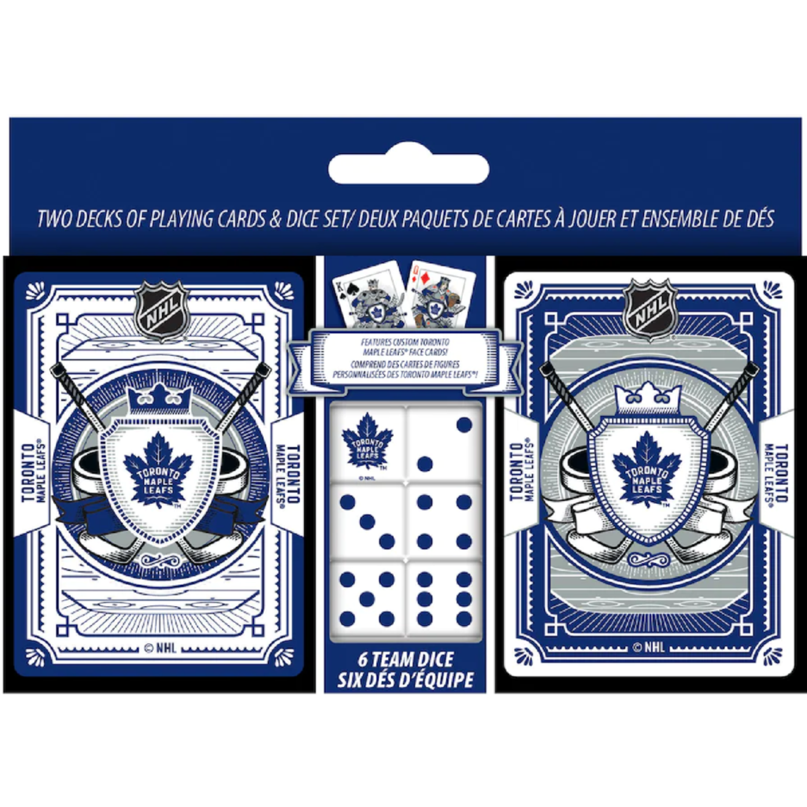 NHL Cards & Dice Set - Maple Leafs