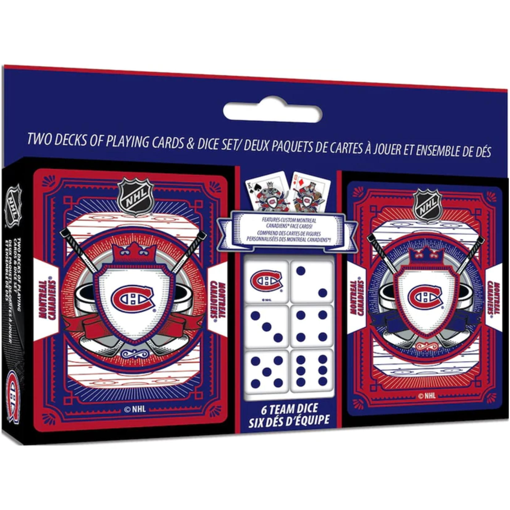 NHL Cards & Dice Set - Canadiens