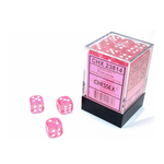 Chessex Kit de Dés Chessex Translucent Pink/White 36d6