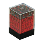 Accessoires Kit de Dés Chessex Translucent Smoke/Red 36d6