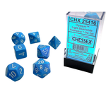 Chessex Kit de Dés Chessex Opaque Light Blue/White 7-Die