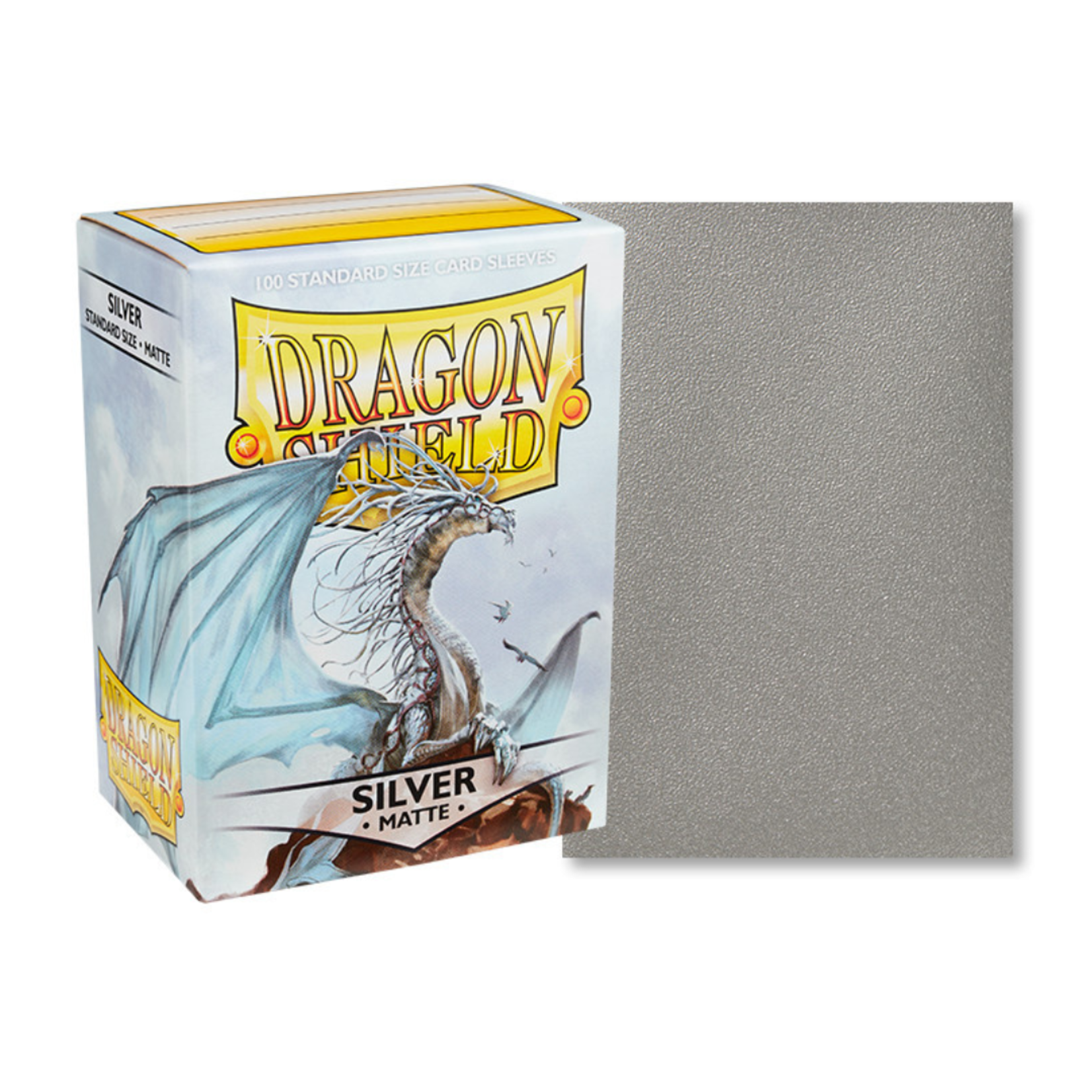 Accessoires Sleeves Dragon Shield - Matte (100) Silver