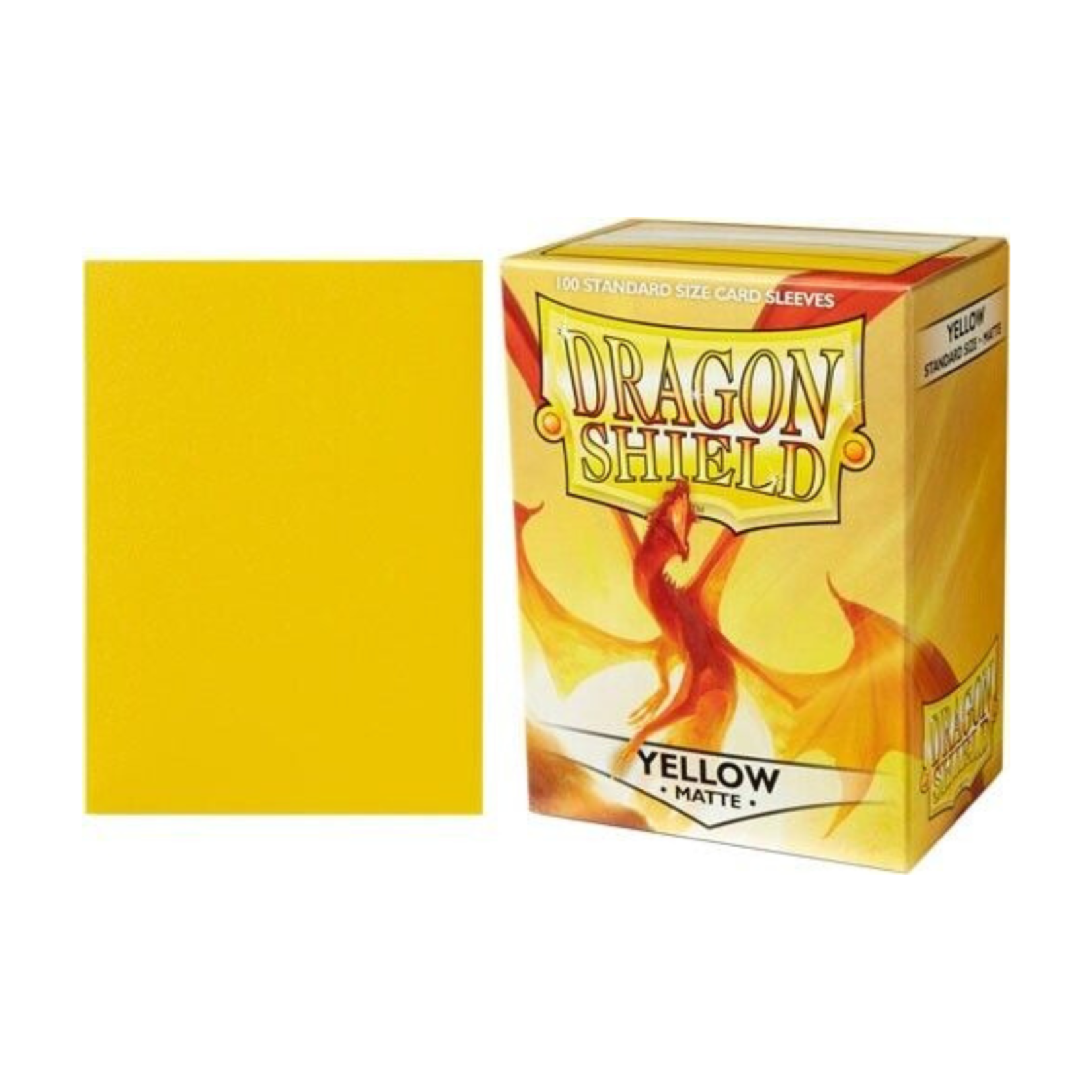 Accessoires Sleeves Dragon Shield - Matte (100) Yellow