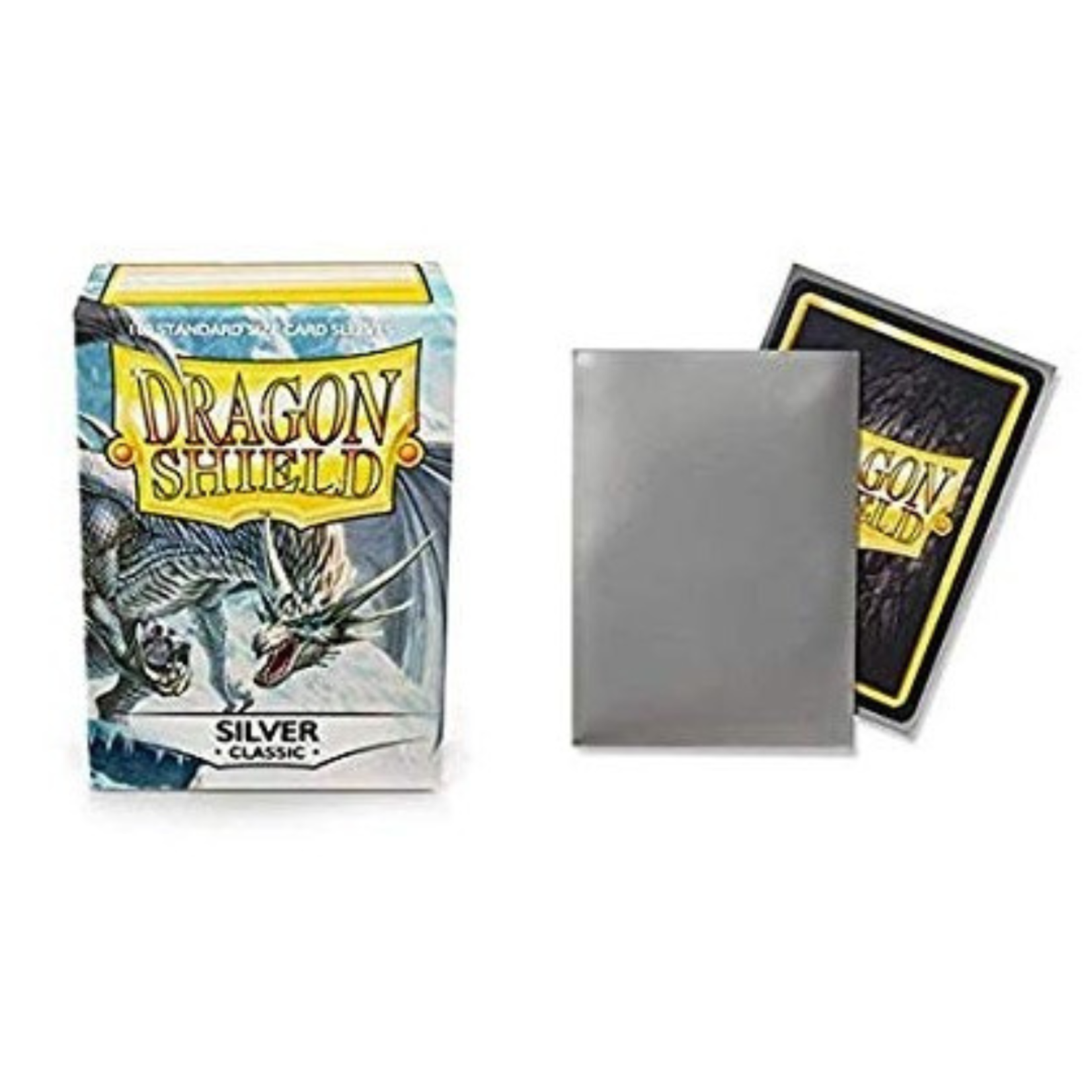 Accessoires Sleeves Dragon Shield - Classic (100) Sliver