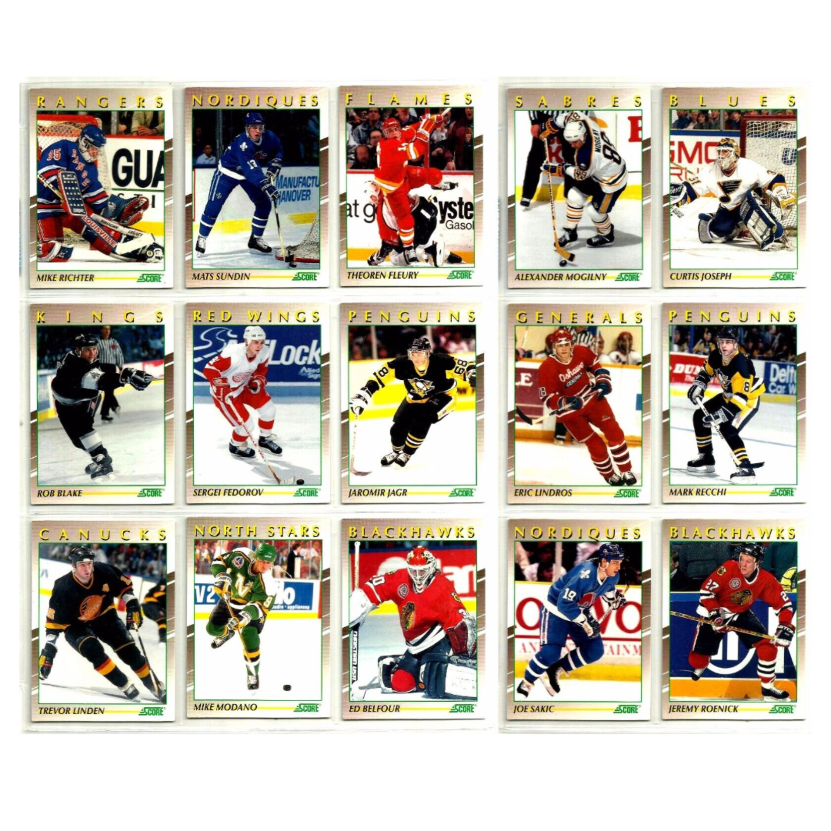 Hockey - Complete Set - 1991-92 Score Young Superstars (1-40)
