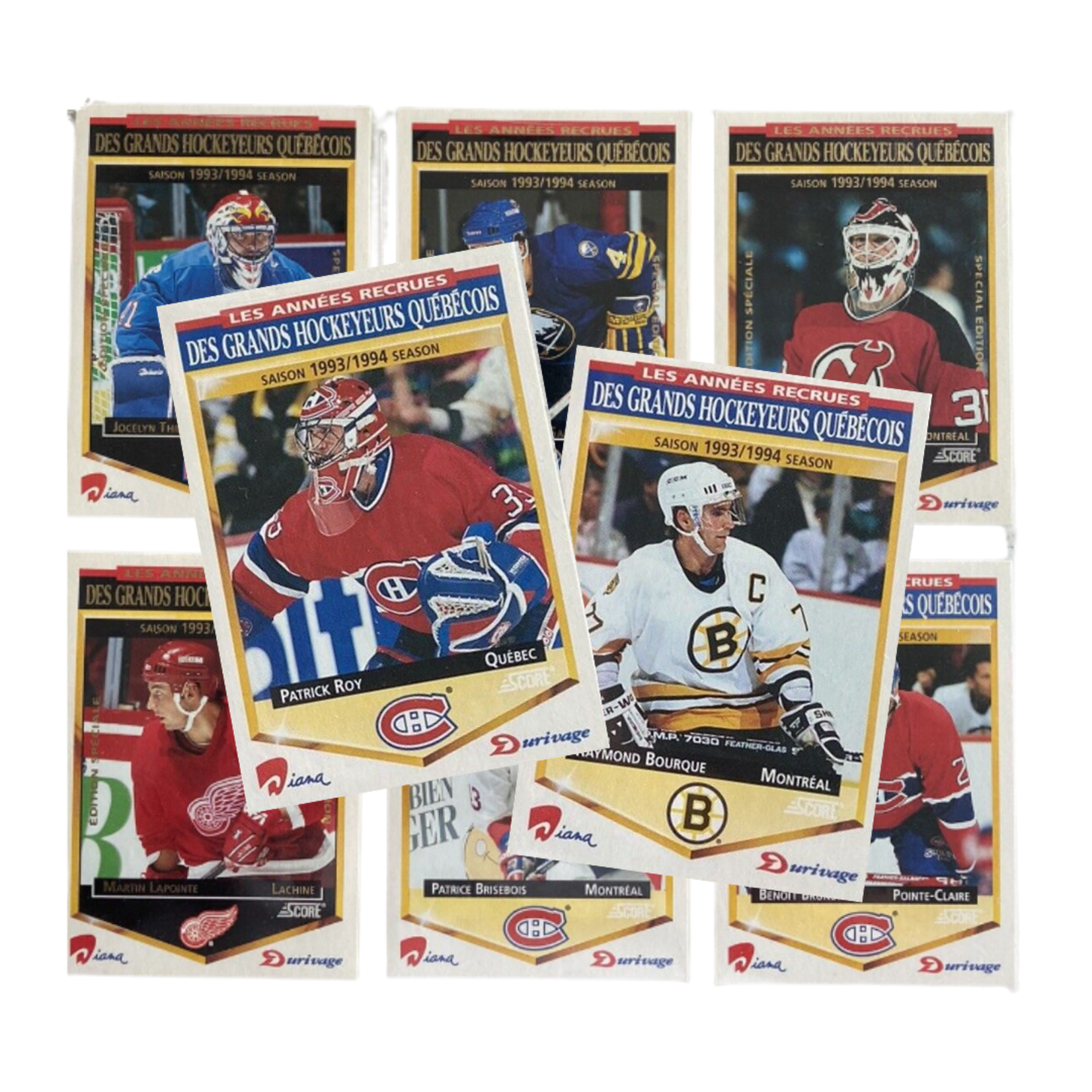 Hockey - Complete Set - 1993-94 Les Grands Hockeyeurs Québécois (1-50)