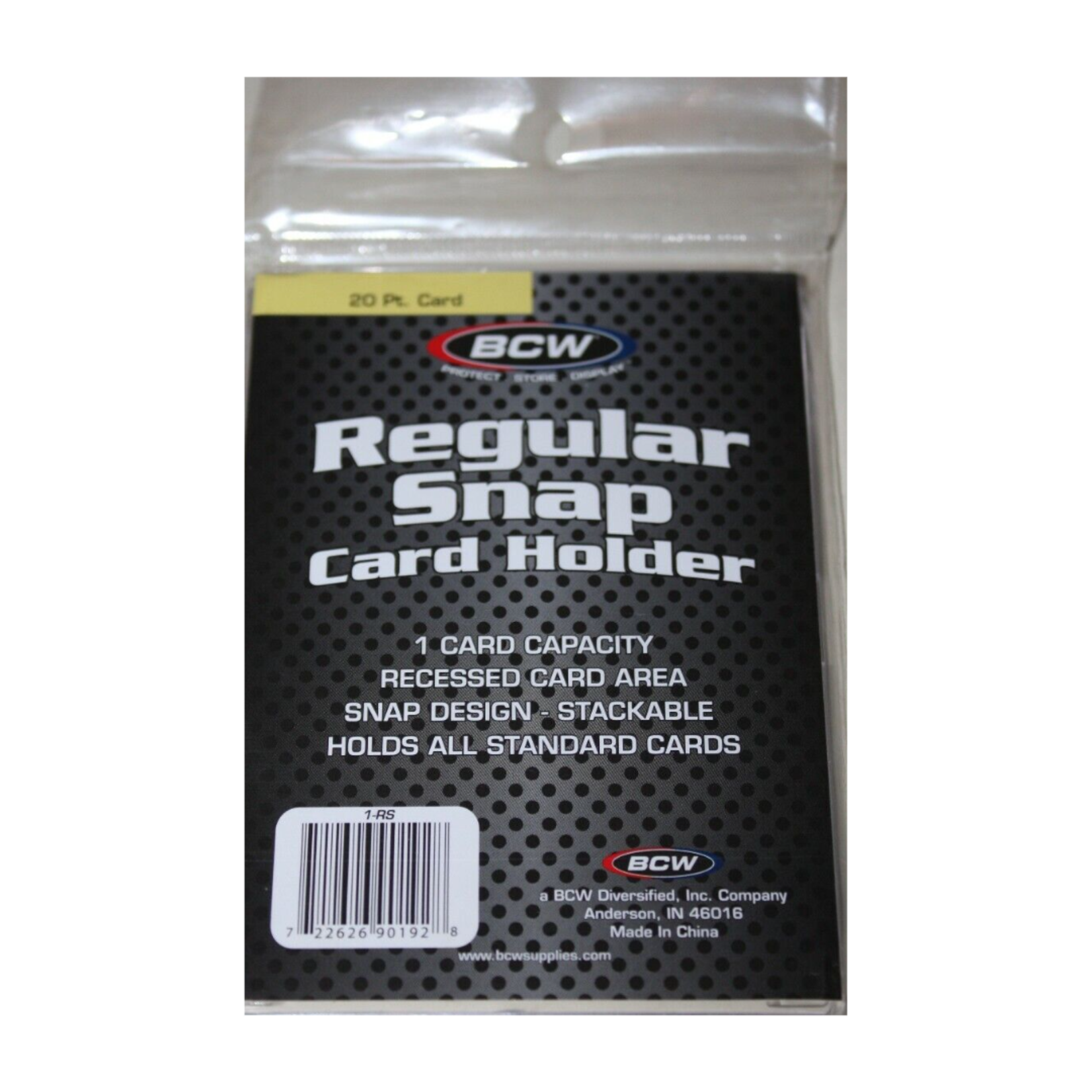 BCW Regular Snap Holder 20 pts