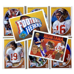 Football - Complete Set - 1991 Upper Deck Heroes Joe Montana (10 cards)