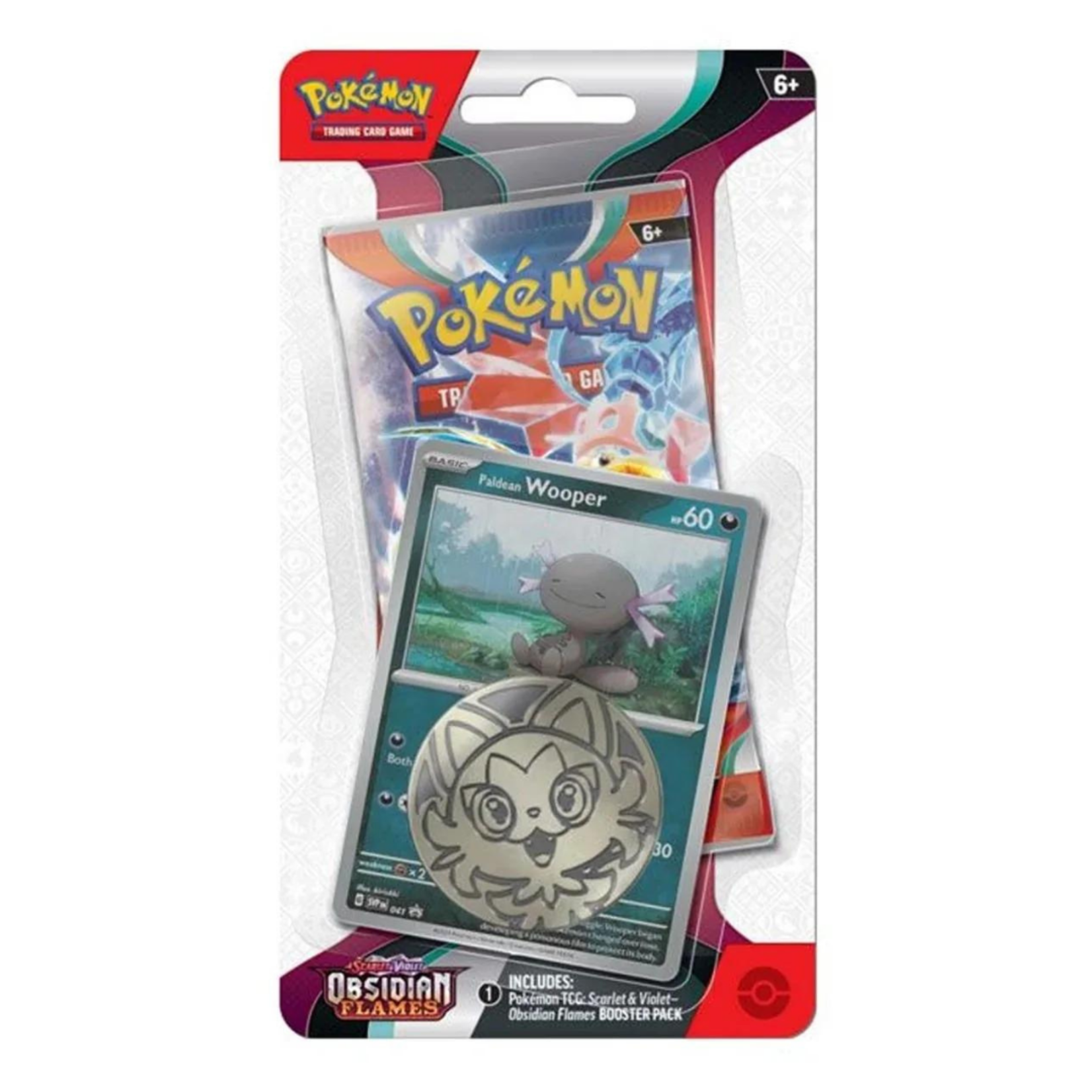 Pokemon SV03 - Obsidian Flames - Checklane Booster - Wooper