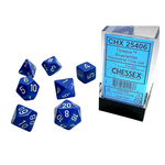 Chessex Kit de Dés Chessex Opaque Blue/White 7-Die