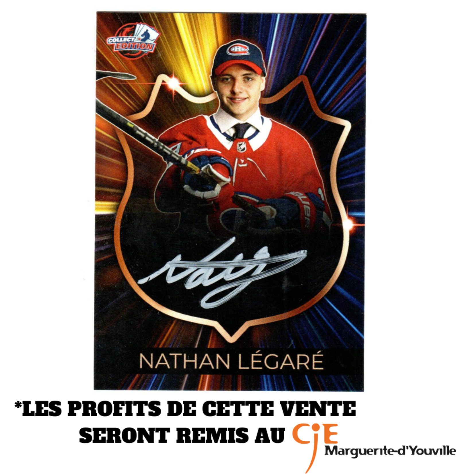 Hockey Carte Collect-Edition Autographiée - Nathan Légaré (CJE)