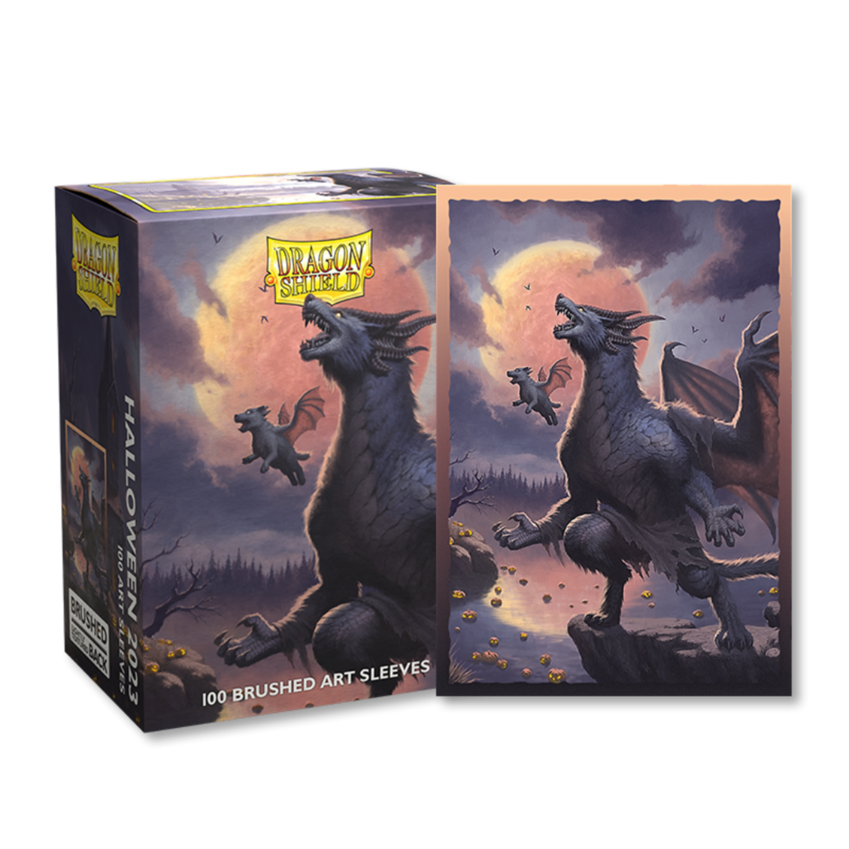 Accessoires Sleeves Dragon Shield - Brushed Art (100) - Halloween 2023