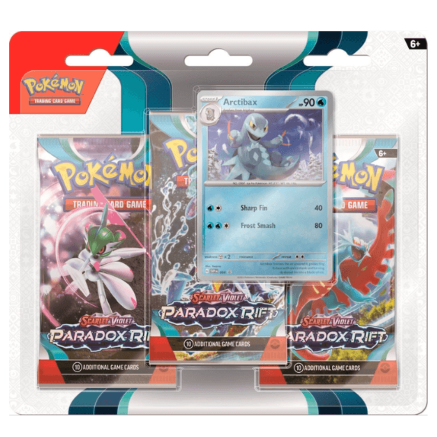 Pokemon SV04 - Paradox Rift - 3-Pack Blister - Arctibax