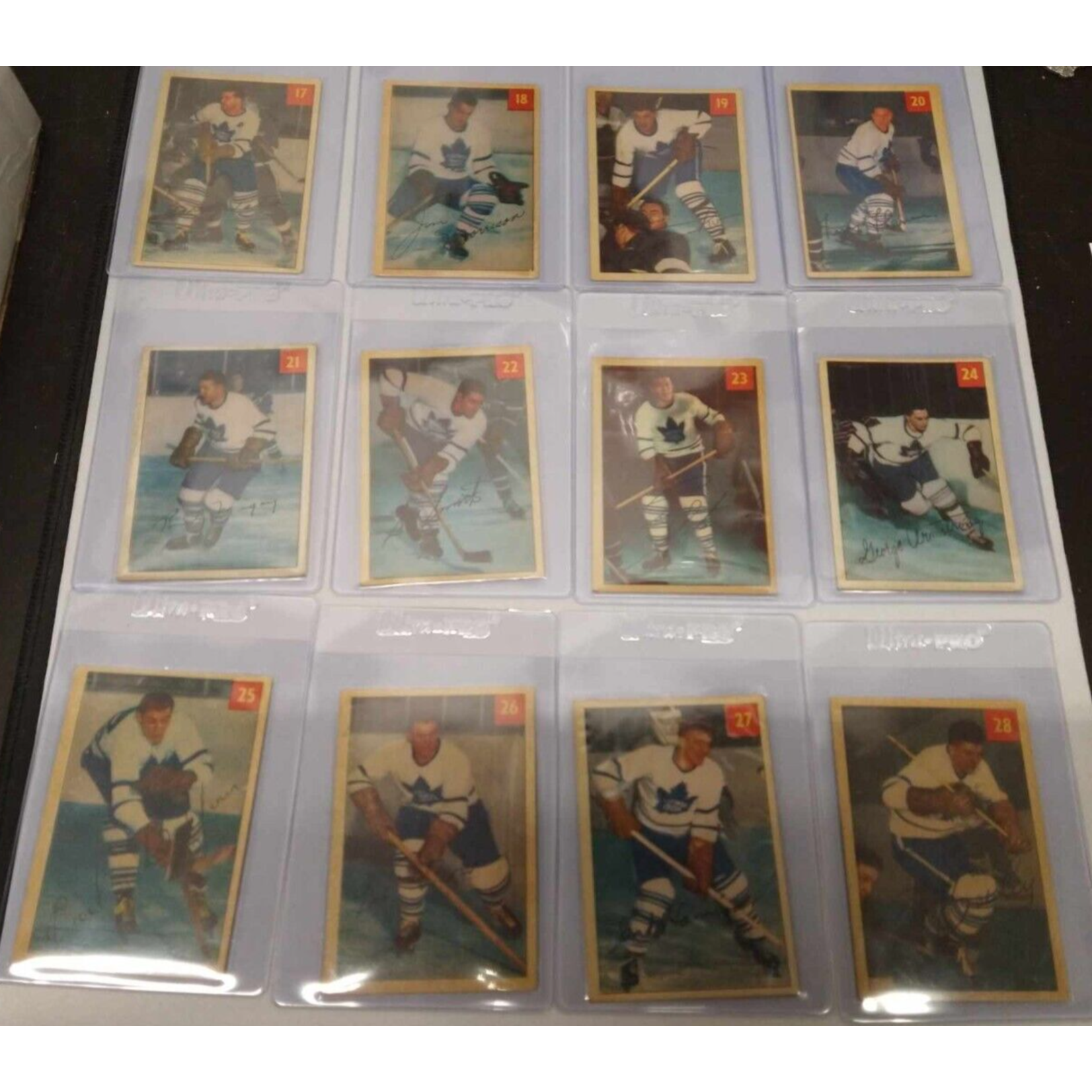 Hockey - Complete Set - 1954-55 Parkhurst (1-100) (6 Cartes Gradées PSA))