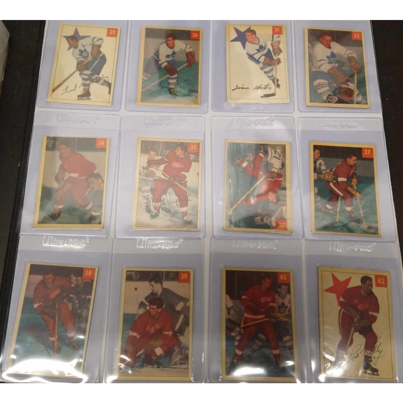 Hockey - Complete Set - 1954-55 Parkhurst (1-100) (6 Cartes Gradées PSA))