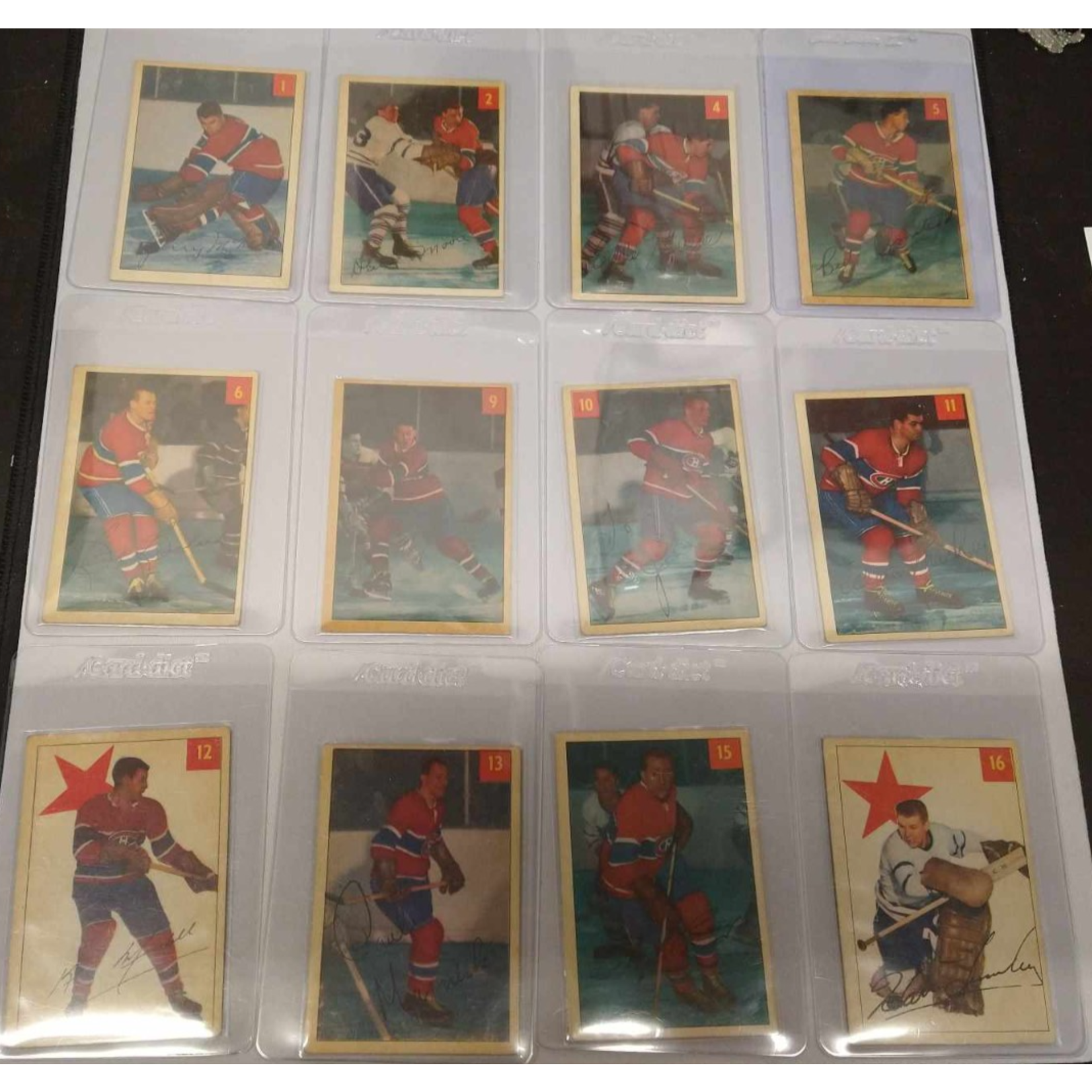 Hockey - Complete Set - 1954-55 Parkhurst (1-100) (6 Cartes Gradées PSA))
