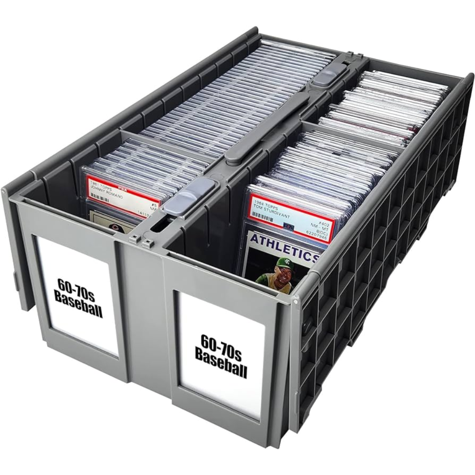 Accessoires Storage Box - Graded Card Bin - Grey (2 Rows)