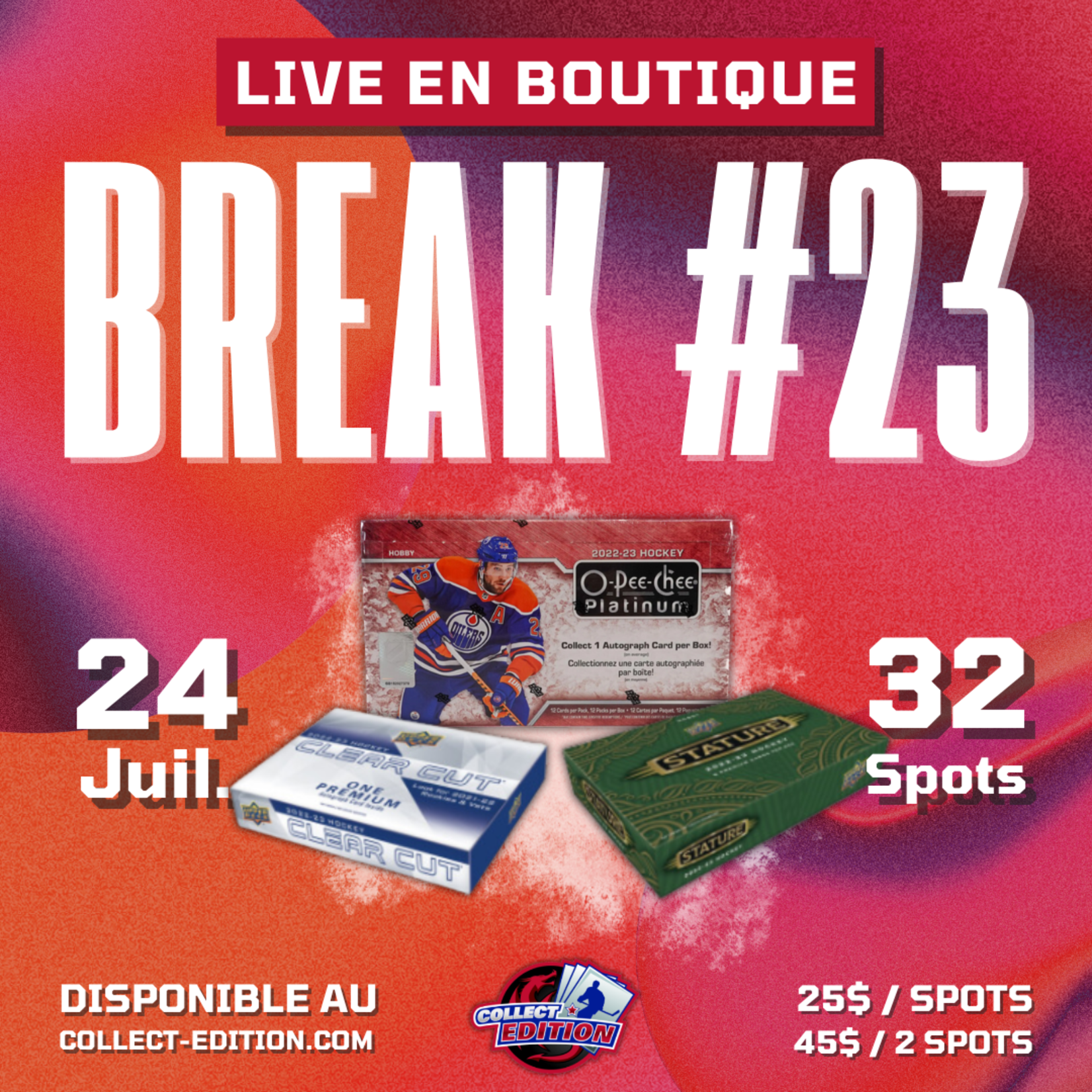 Hockey Breaks Live au Collect #23 (Mixer 3 Boîtes - Team Random)