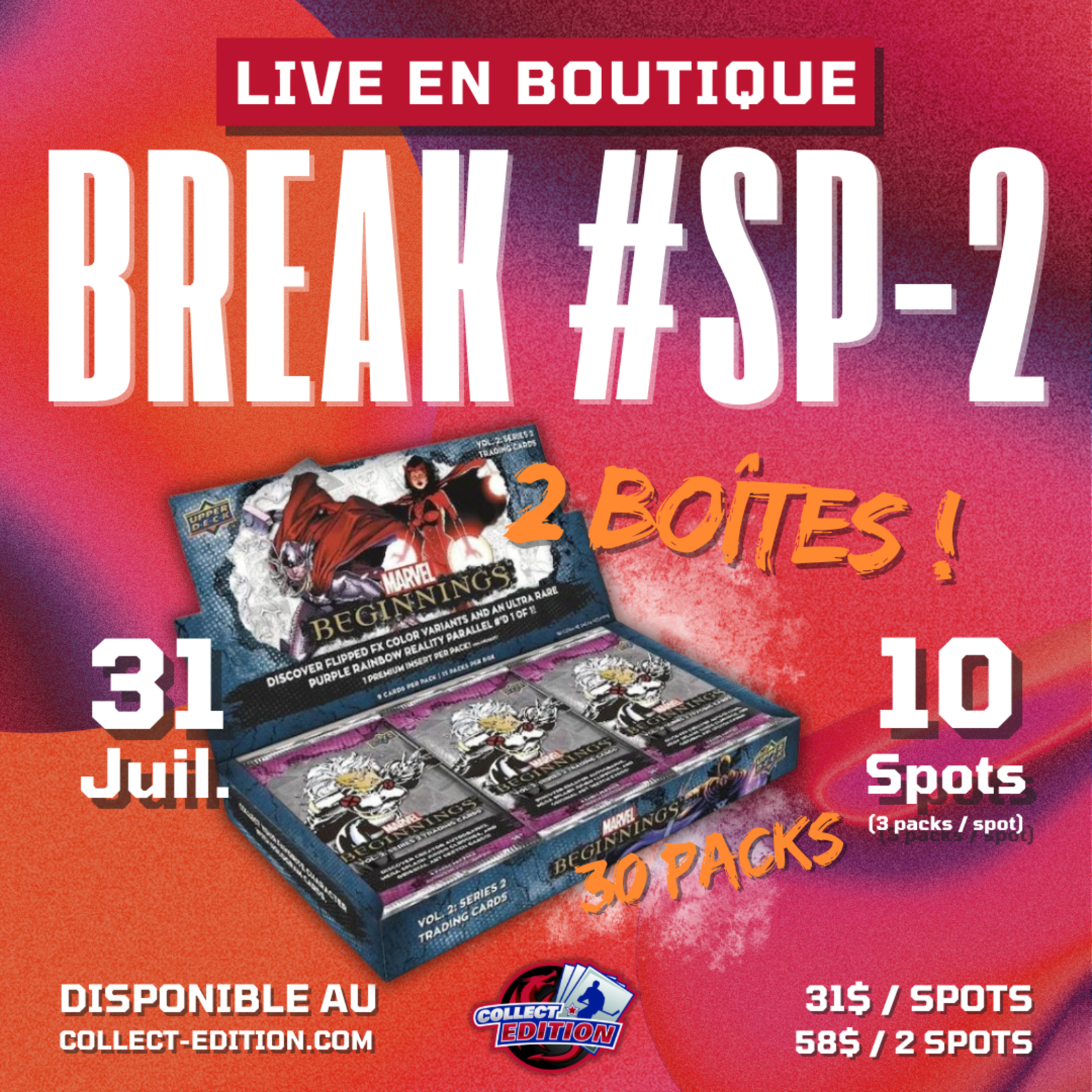 Breaks Live au Collect #SP-2 (2 Box - Pack Random)