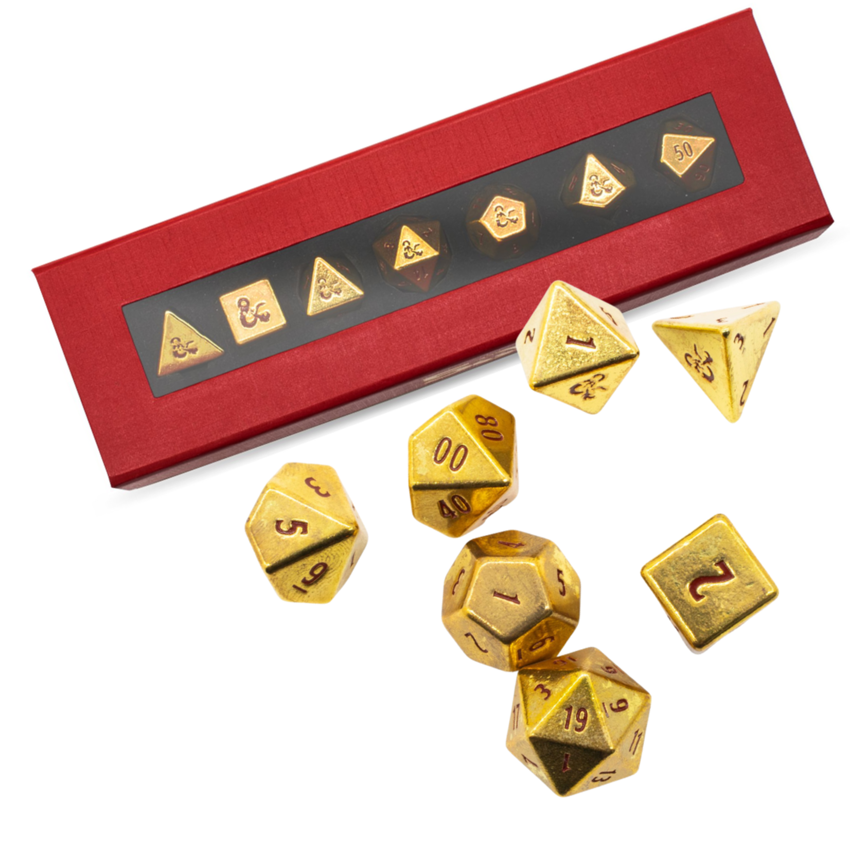 Accessoires Heavy Metal Dice - DnD 7-Die Set 50th Anniversary