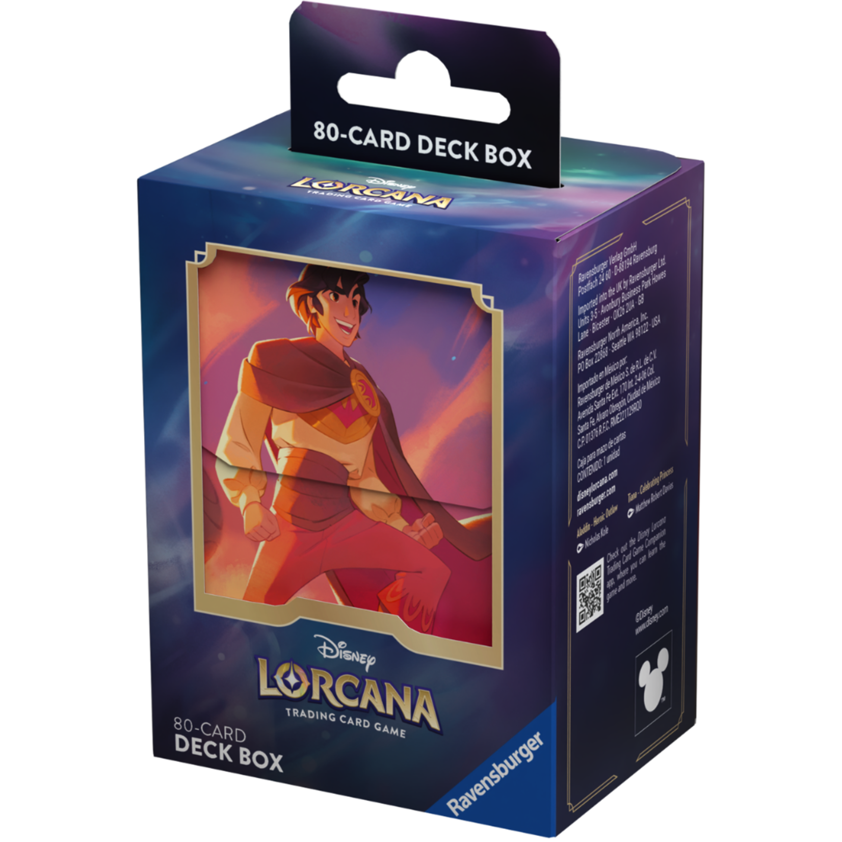 Deck Box Lorcana (80) - Shimmering Skies - Aladdin