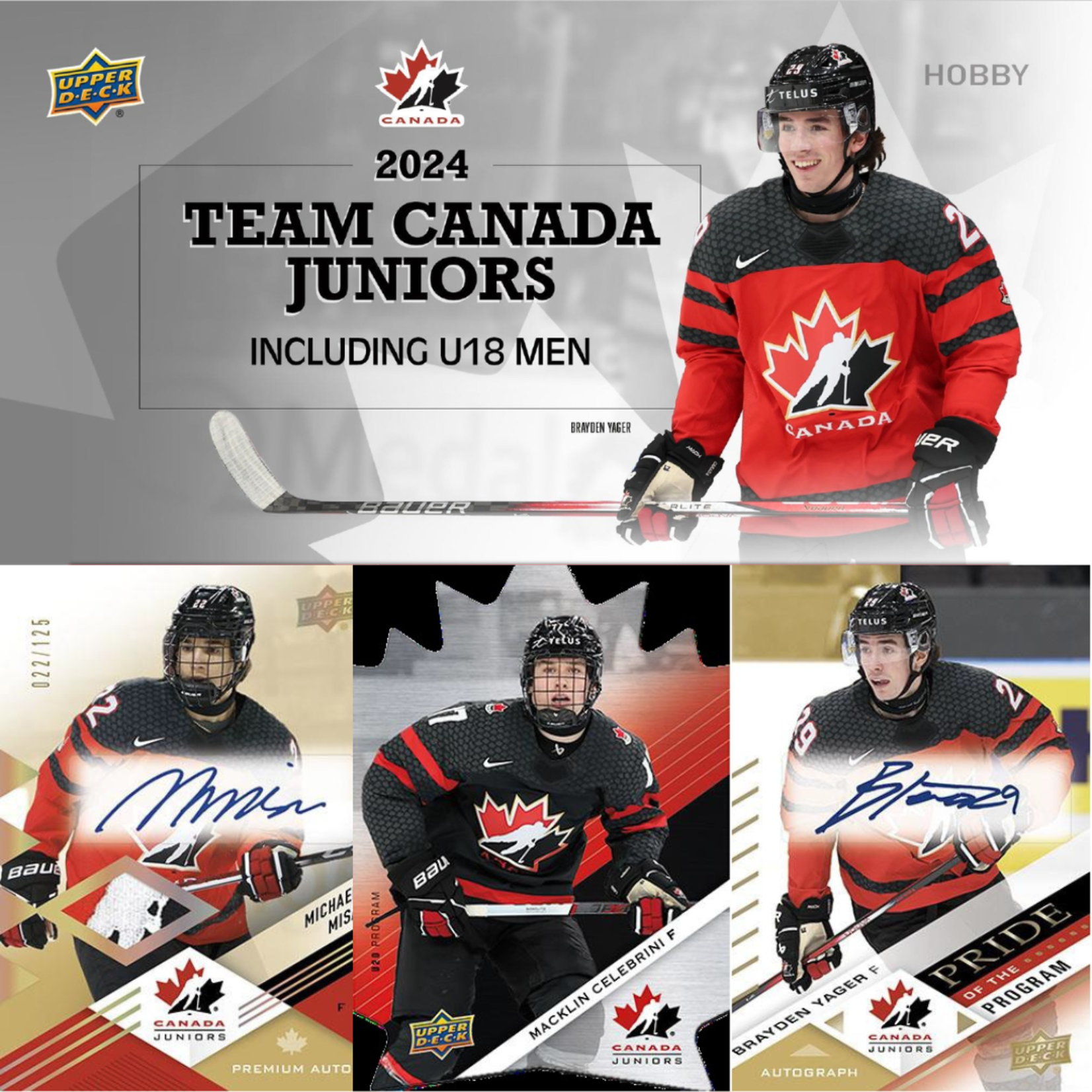 Upper Deck Demandez un Prix - Hockey 2024-25 Team Canada Juniors - Hobby Box (Pre-Order)