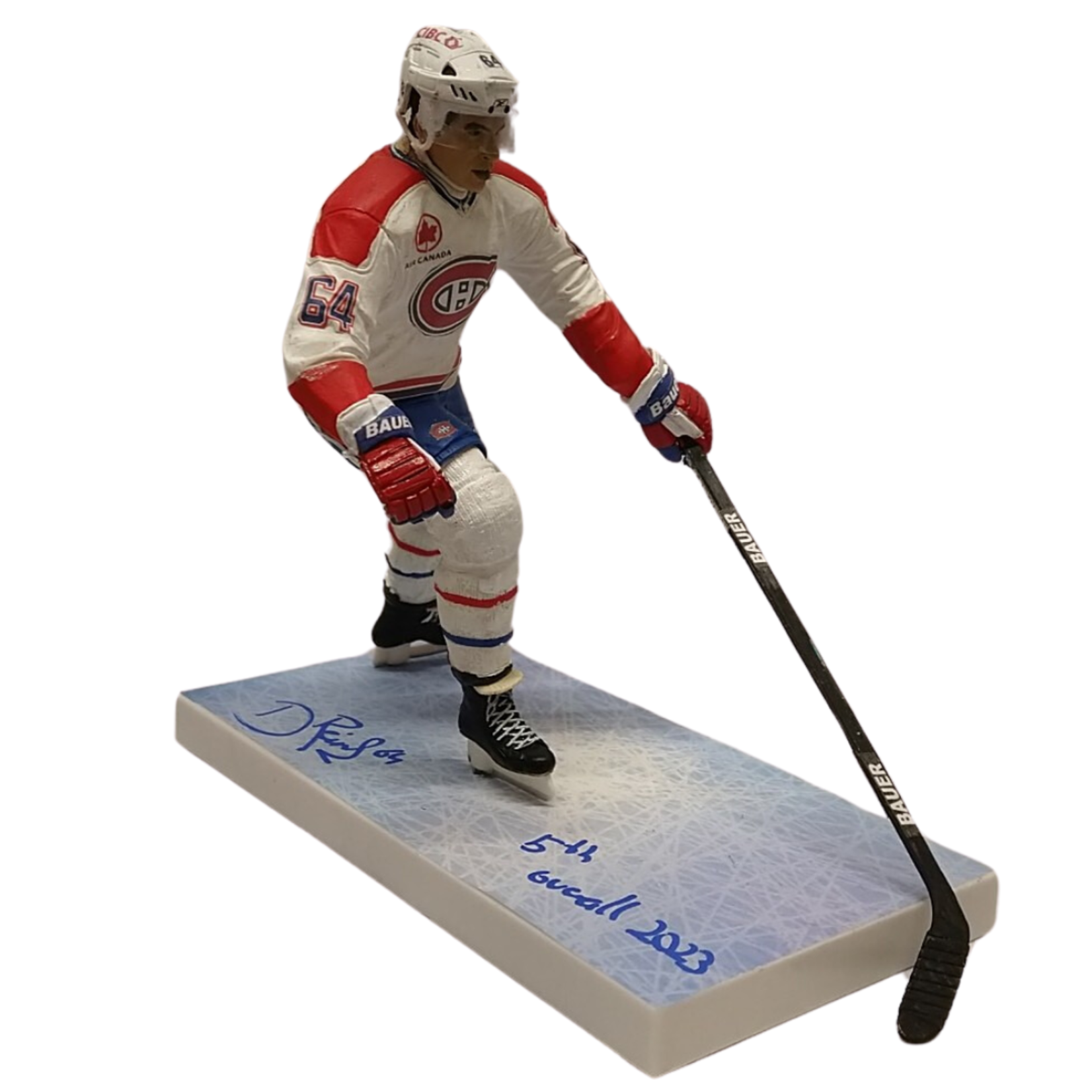 Figurine Hockey Custom 7" Autographiée - David Reinbacher - Modèle A