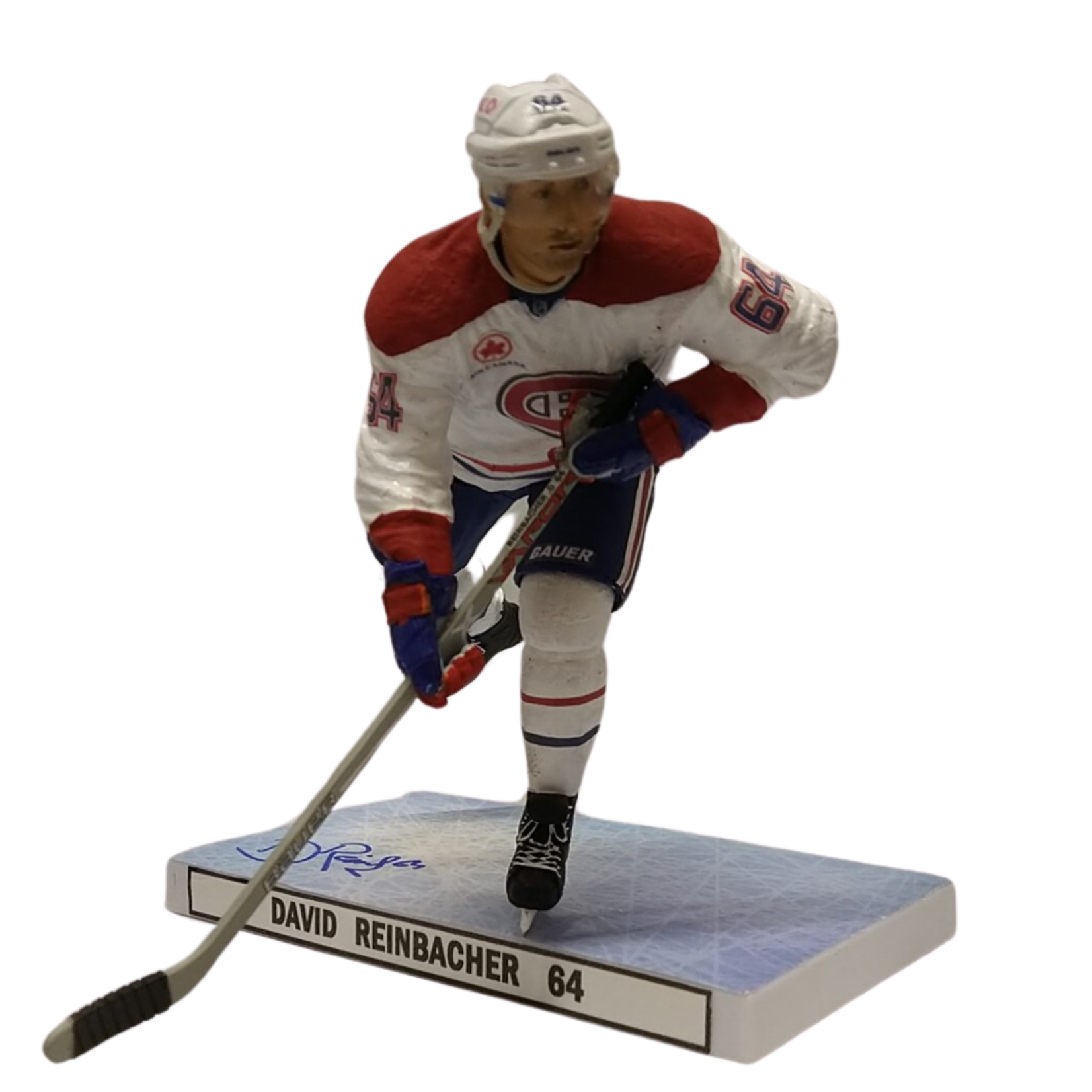 Figurine Hockey Custom 7" Autographiée - David Reinbacher - Modèle B