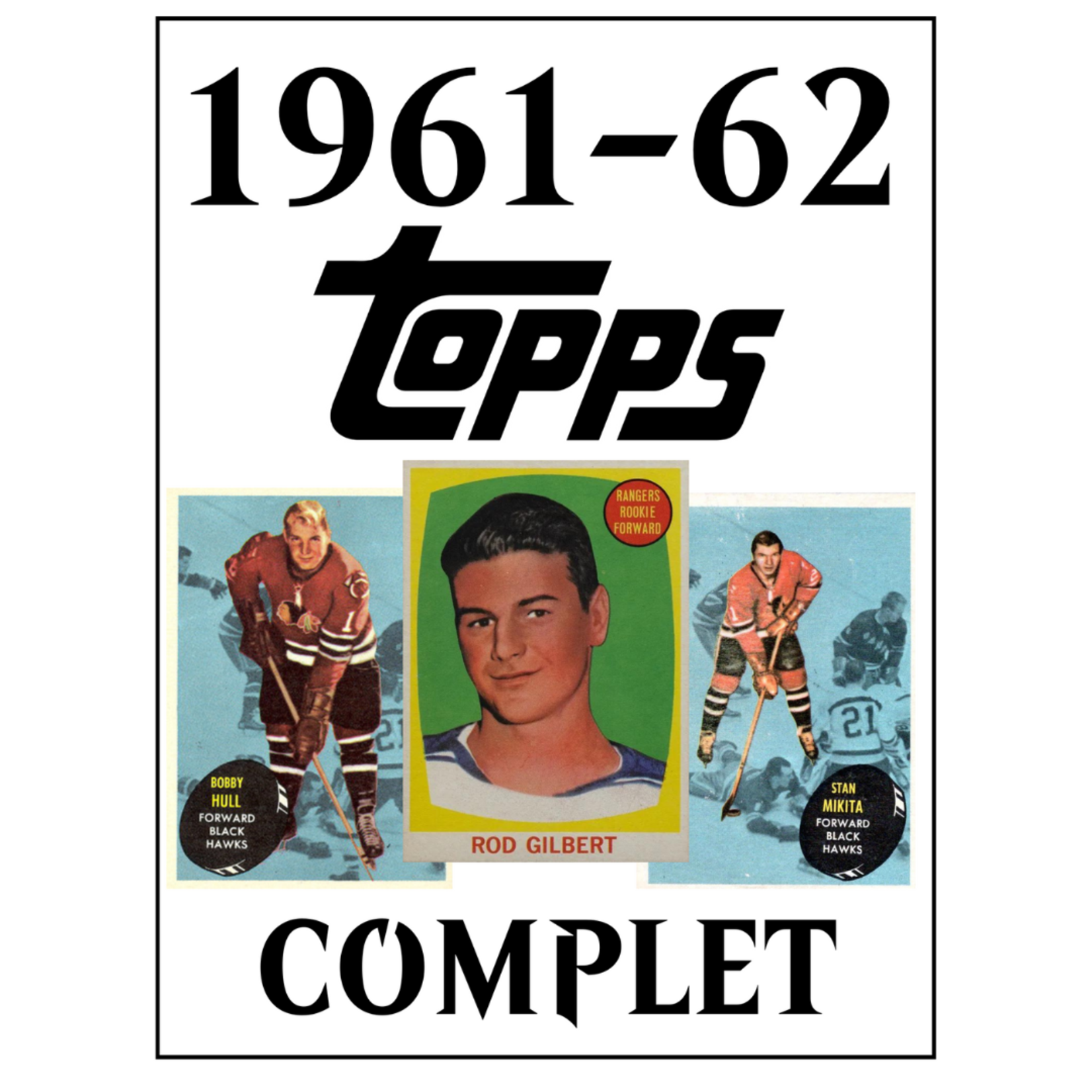 Hockey - Complete Set - 1961-62 Topps (1-66)