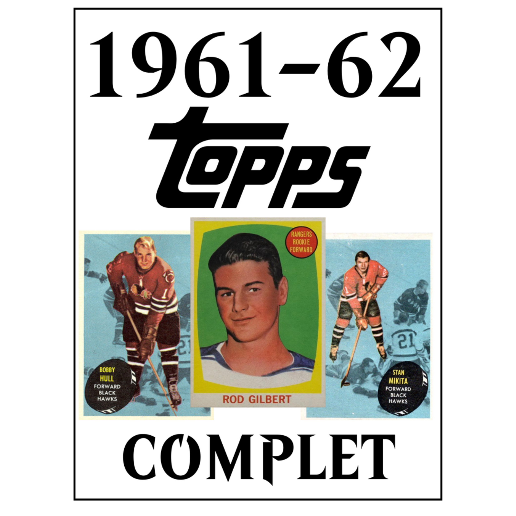 Hockey Hockey - Complete Set - 1961-62 Topps (1-66)