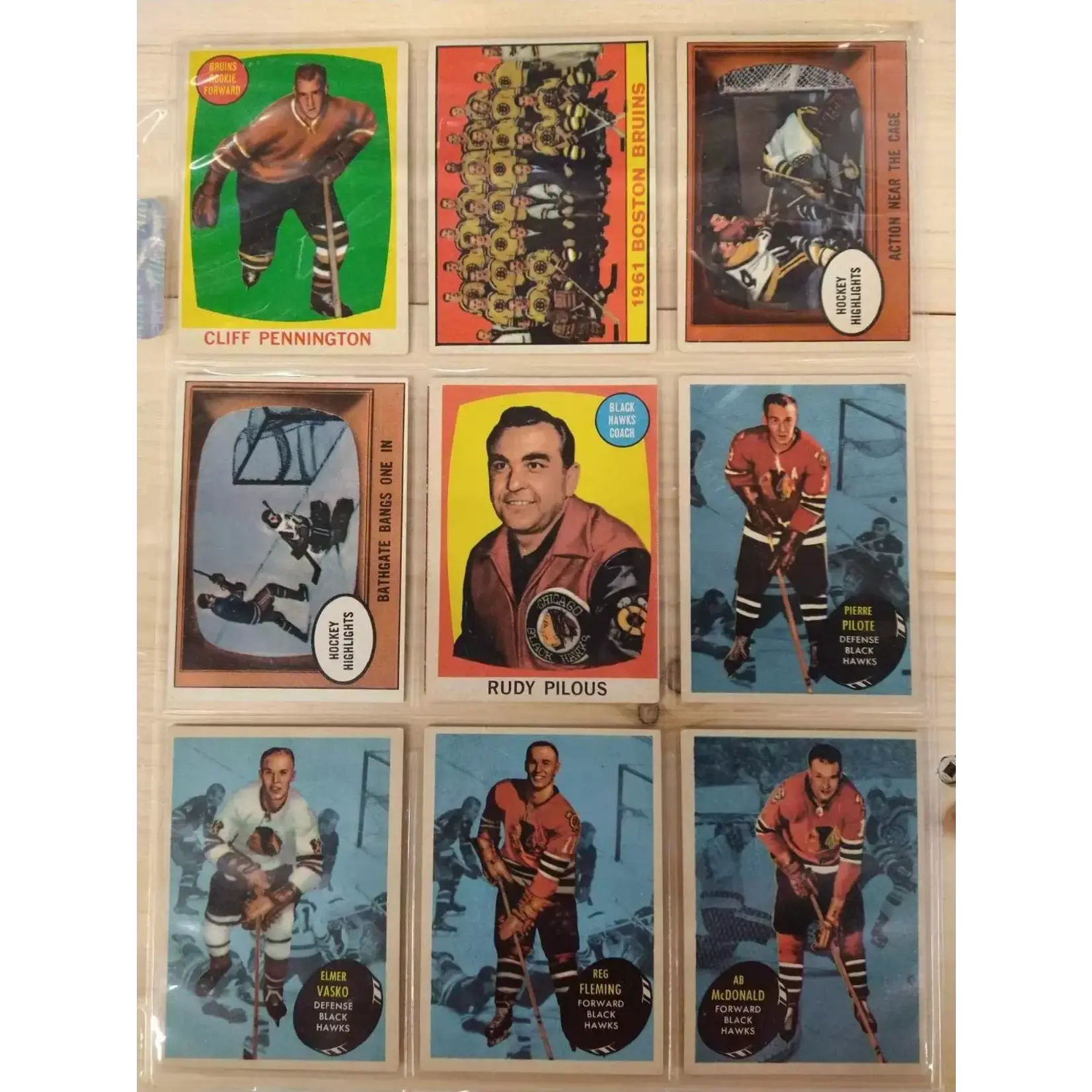 Hockey Hockey - Complete Set - 1961-62 Topps (1-66)