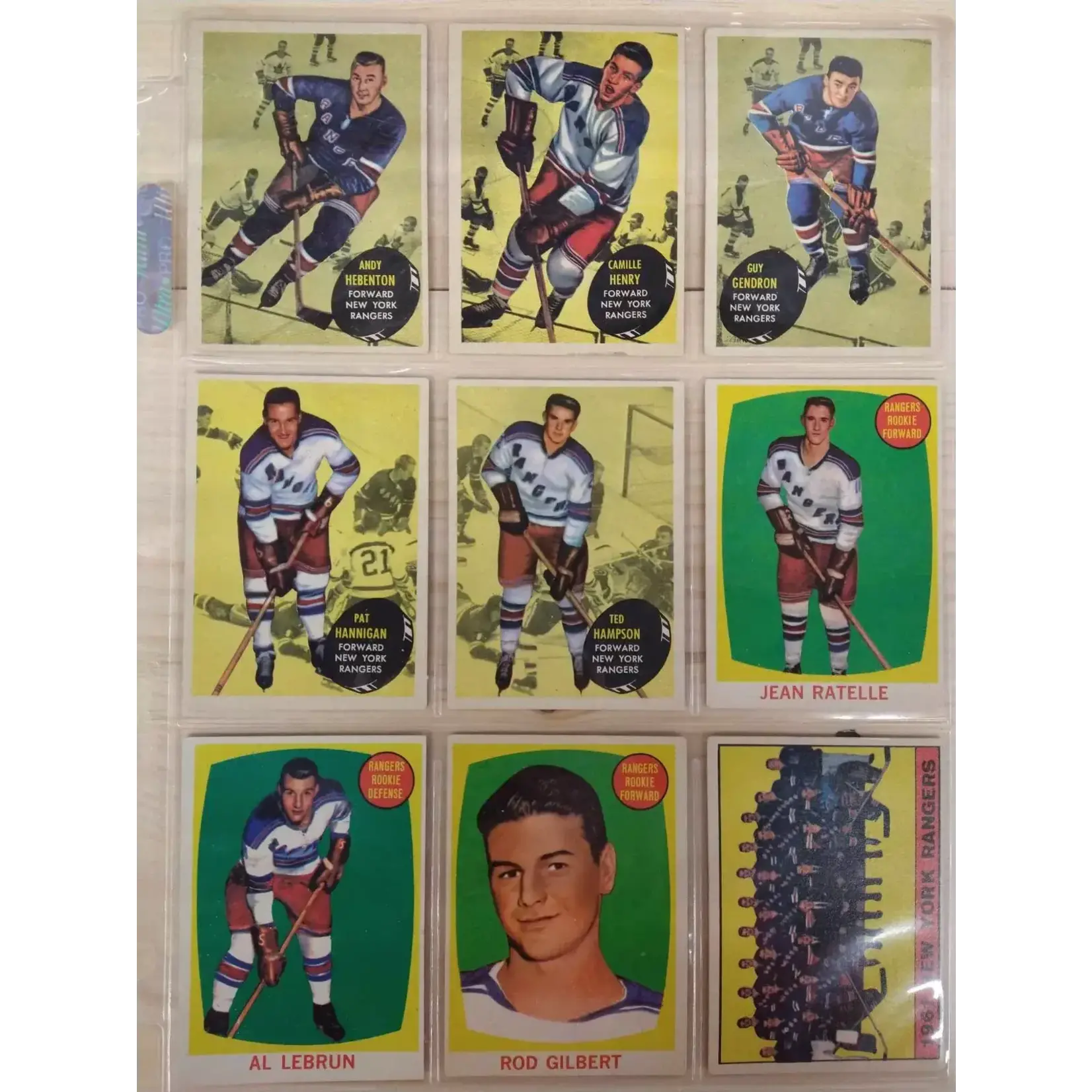 Hockey - Complete Set - 1961-62 Topps (1-66)