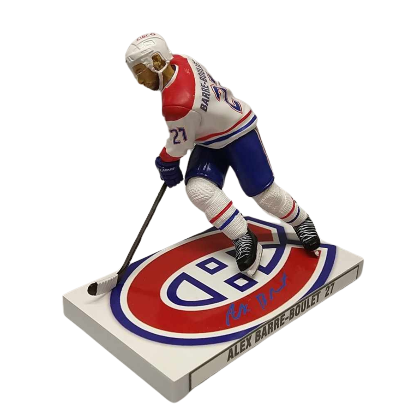 Figurine Hockey Custom 7" Autographiée - Alex Barré-Boulet - Modèle E