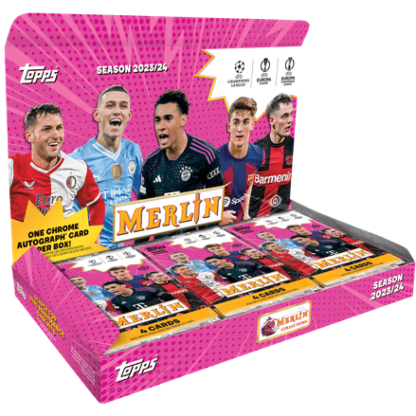 Topps Soccer 2024 UEFA Merlin Chrome - Hobby Box