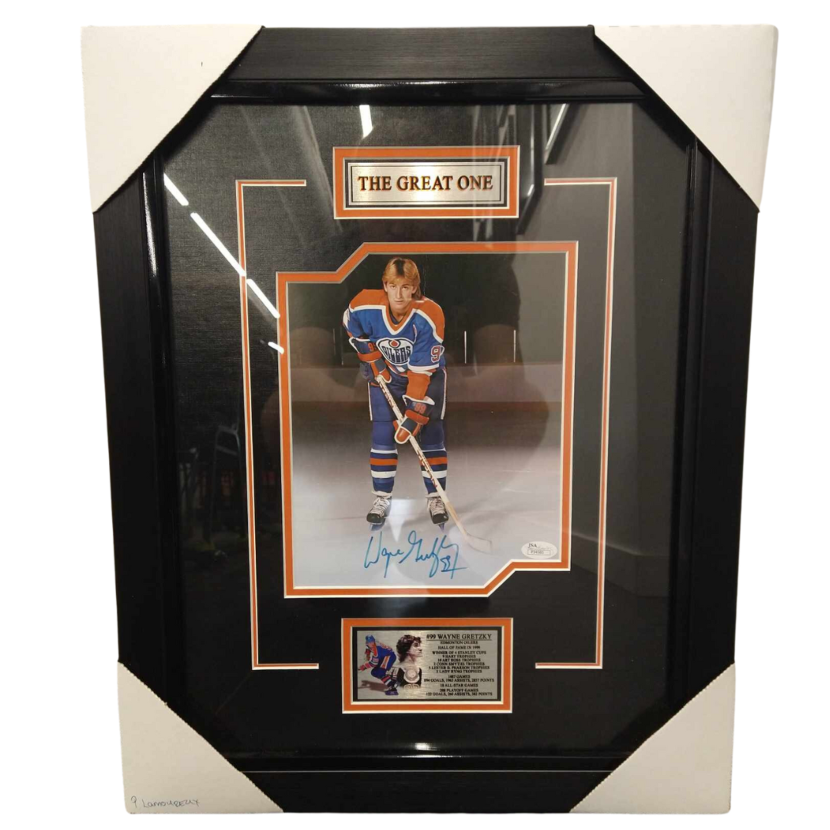 Hockey Cadre Autographié 17x21 - Wayne Gretzky