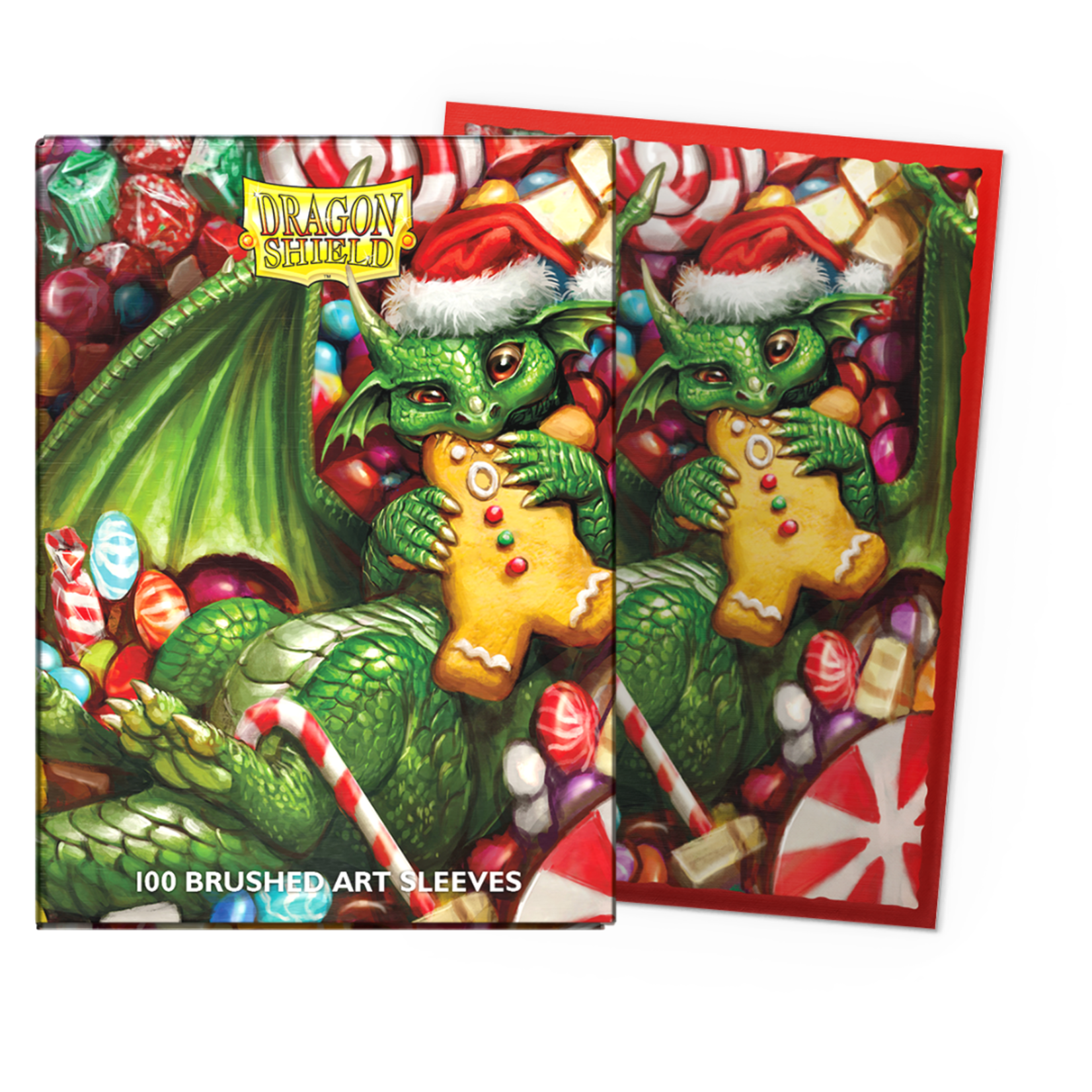 Accessoires Sleeves Dragon Shield - Brushed Art (100) - Christmas 2024