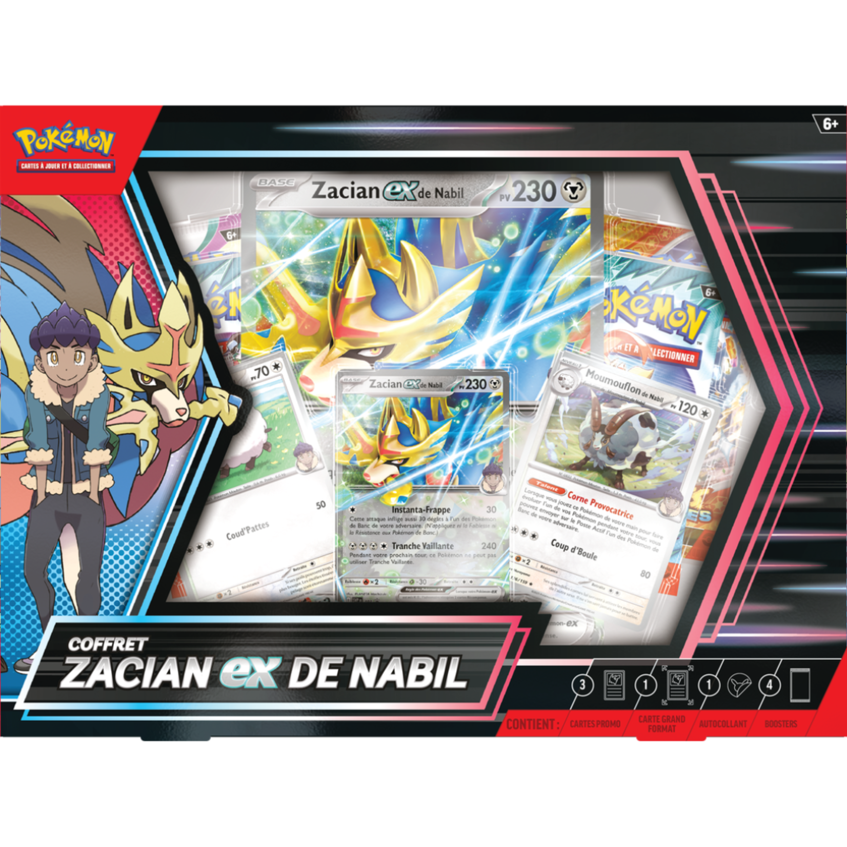 Pokemon Collection Box - Hop's Zacian ex FRENCH