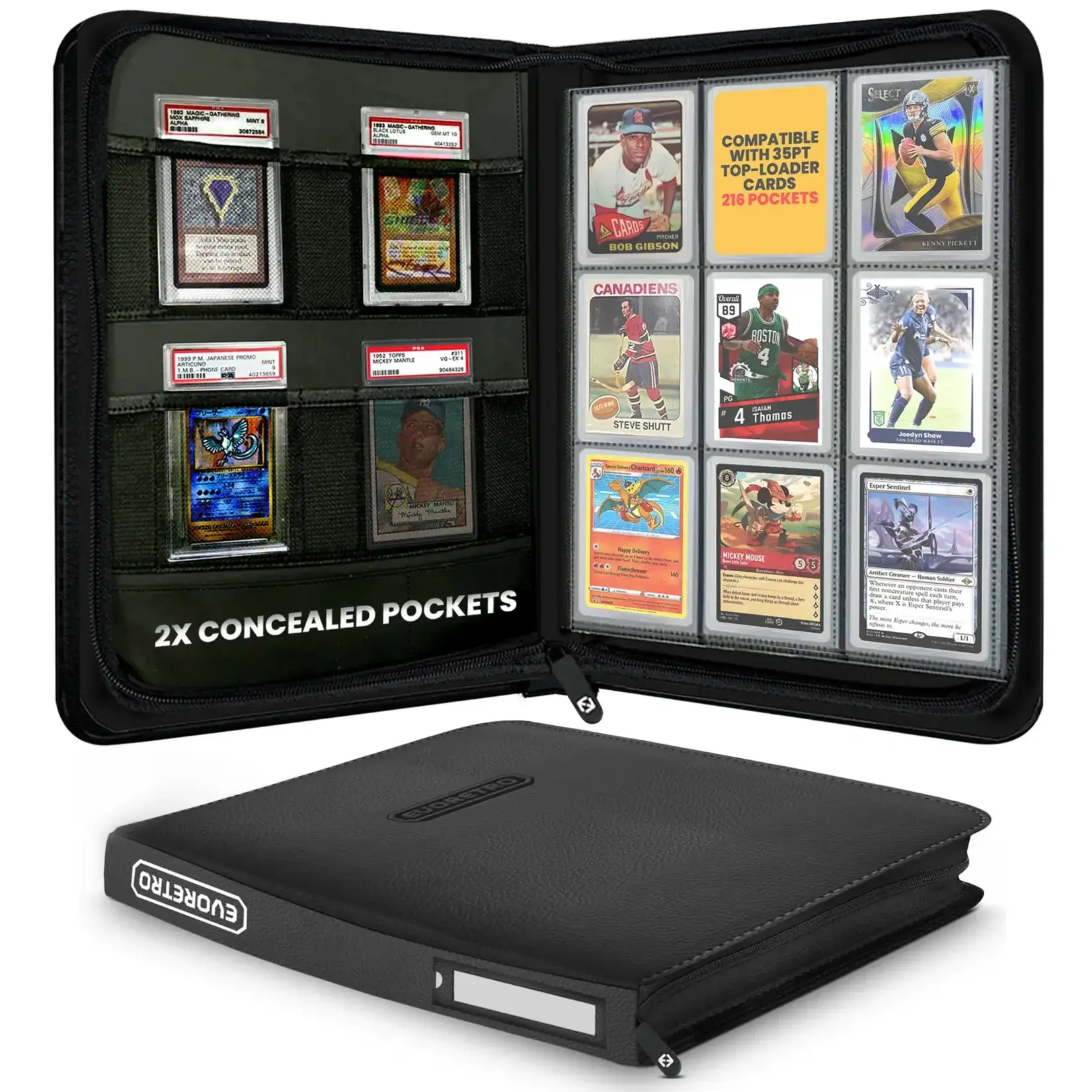 Accessoires Binder 9pkt for Top-Loaders - Black (216)