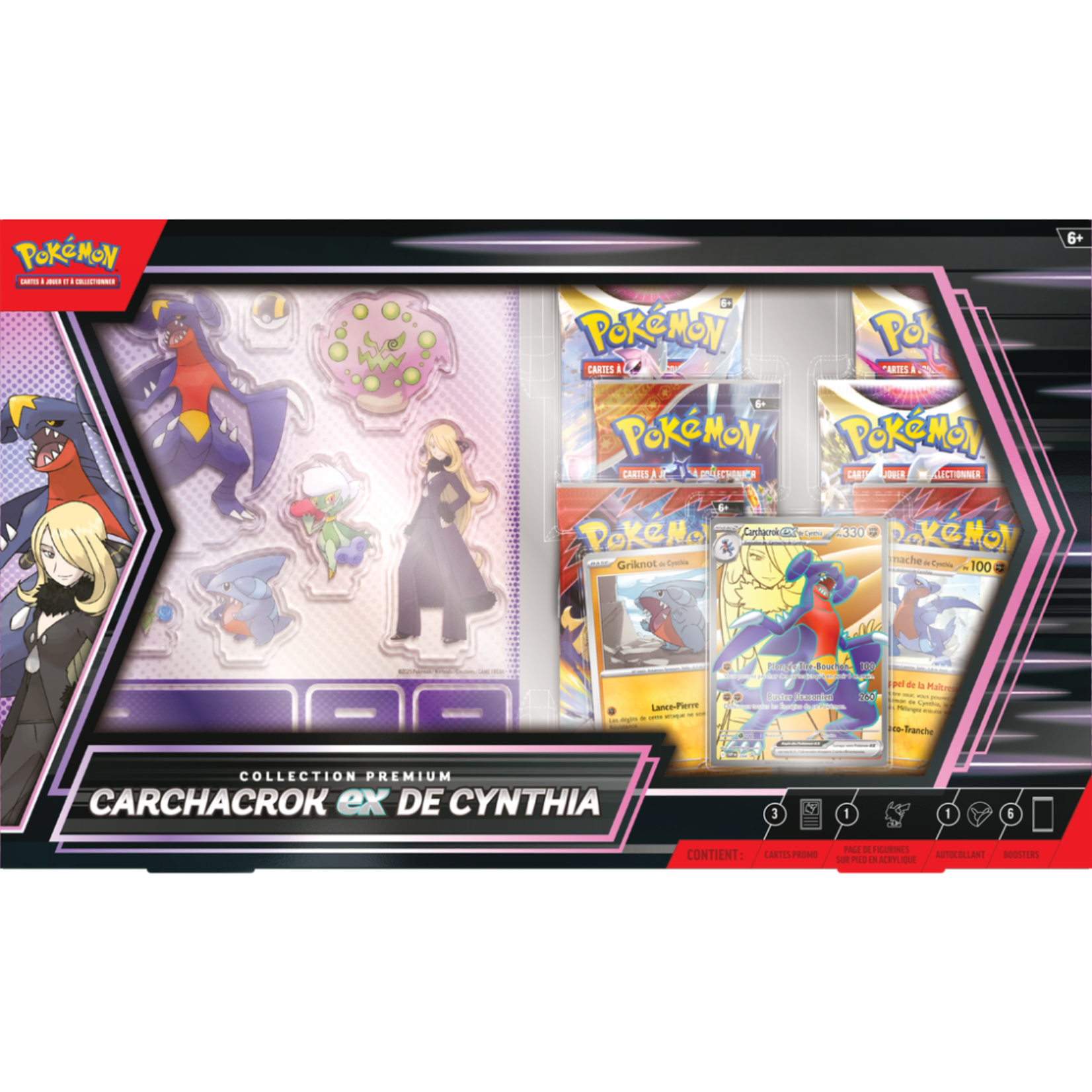 Pokemon Premium Collection Box - Cynthia's Garchomp ex FRENCH
