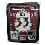 Hockey Cadre Jersey Autographié 35x43 - Patrick Roy