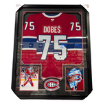Hockey Cadre Jersey Autographié 35x43 - Jakub Dobes