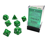 Accessoires Kit de Dés Chessex Opaque Green/White 7-Die