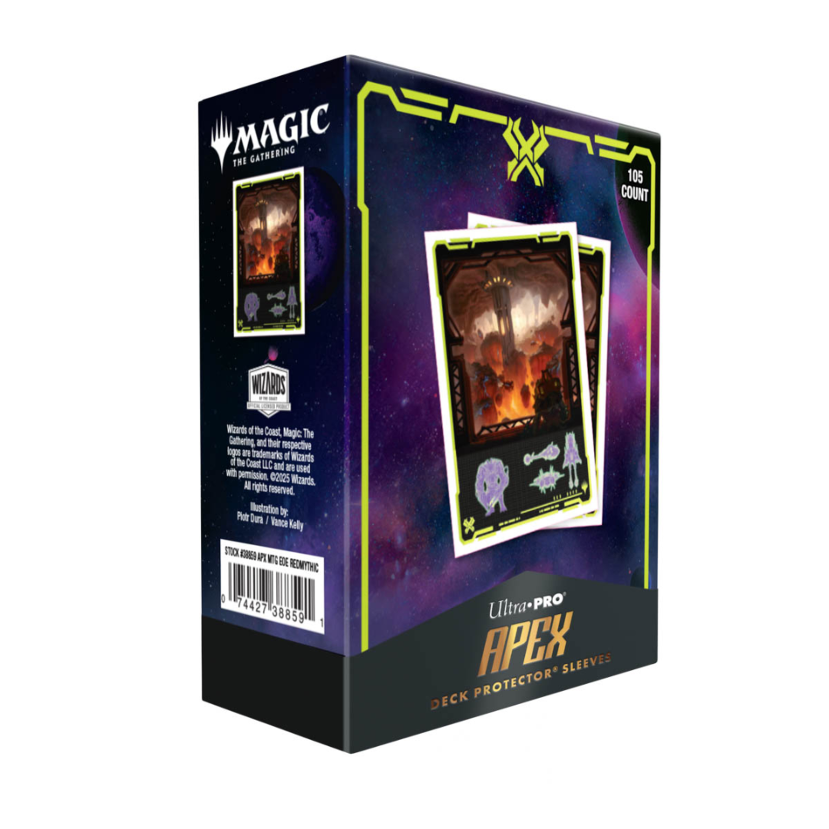 Accessoires Sleeves MTG (105) Apex - Edge of Eternities - Red