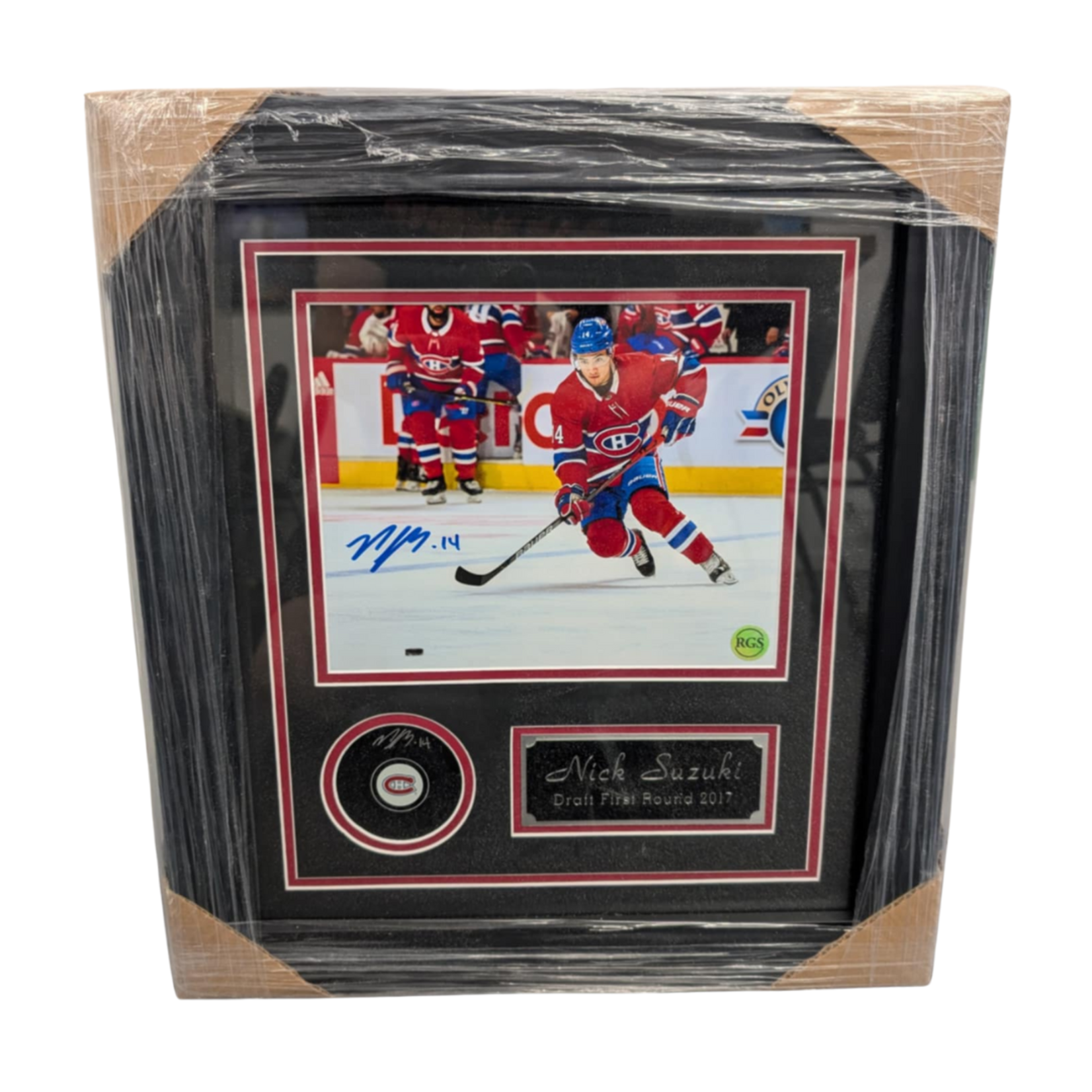 Hockey Cadre Autographié 17x19 - Nick Suzuki