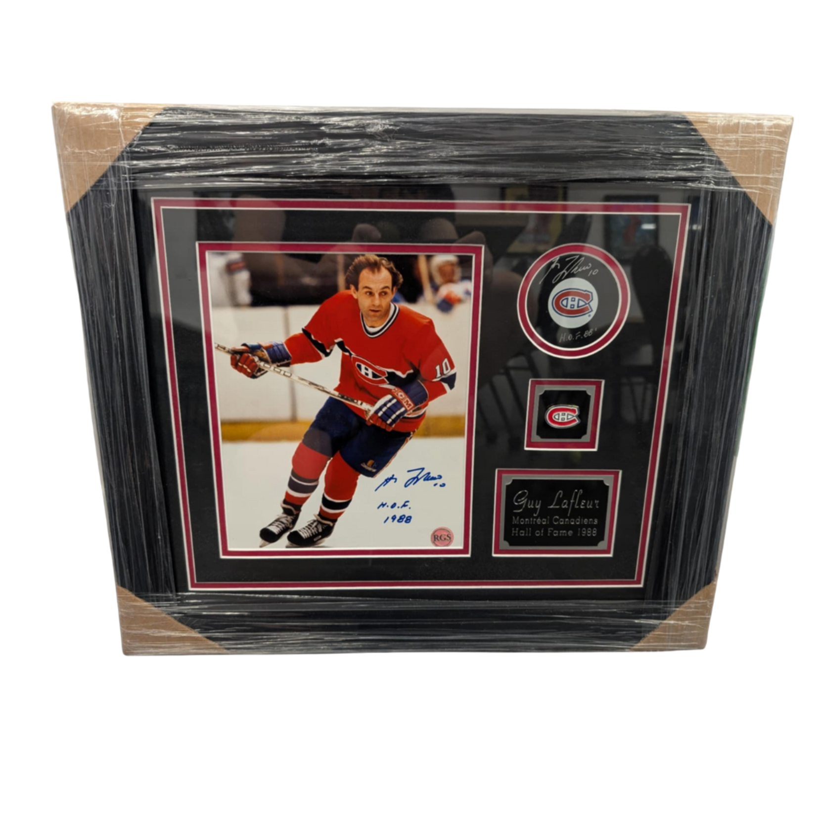 Hockey Cadre Autographié 17x20 - Guy Lafleur
