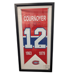 Hockey Cadre Autographié 17x33 - Yvan Cournoyer