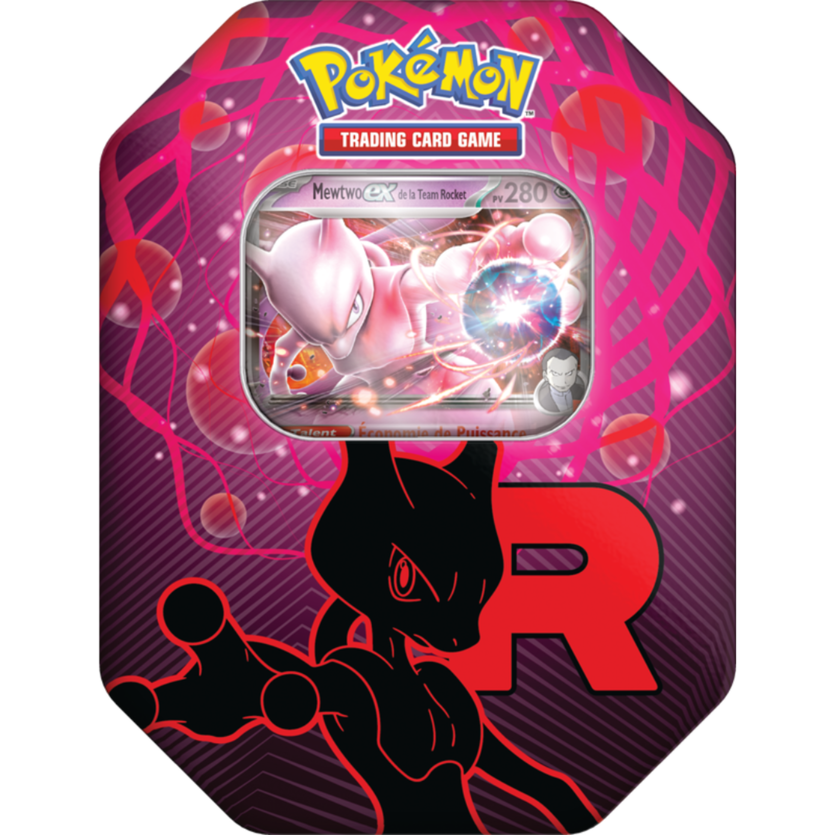 Pokemon Team Rocket Tin - Mewtwo FRENCH