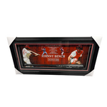 Hockey Cadre Bâton Autographié 20x43 - Johnny Bench