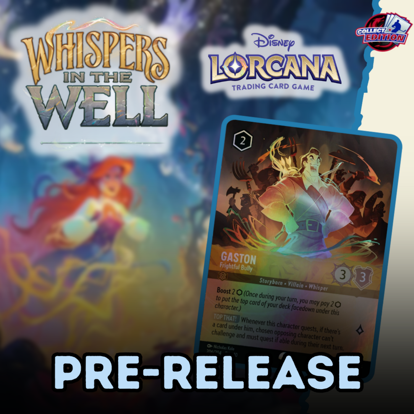 Lorcana Lorcana - Prerelease Well of the Whispers- Dimanche 12h - 9 Novembre